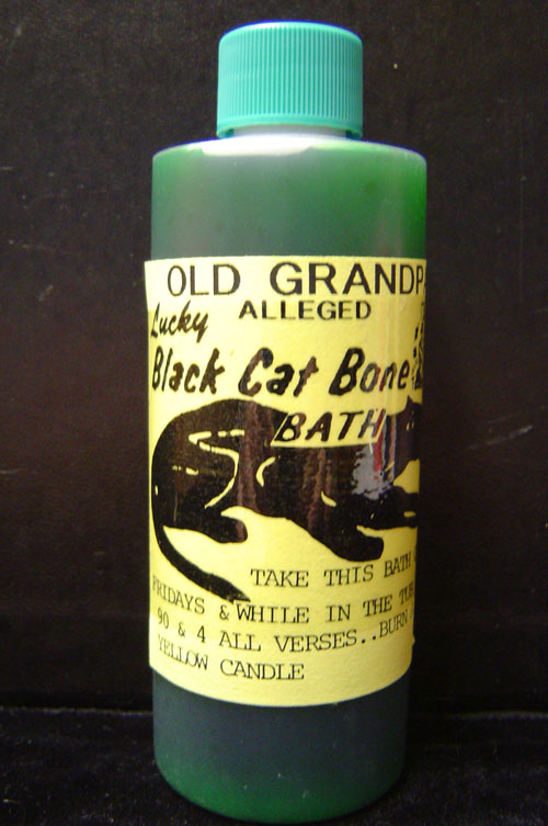 Old Grandpa\'s Lucky Black Cat Bone Bath Water